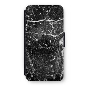 Zwart marmer: iPhone SE 2020 Flip Hoesje