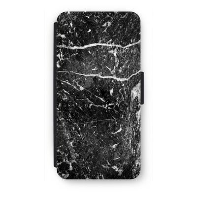 Zwart marmer: iPhone SE 2020 Flip Hoesje