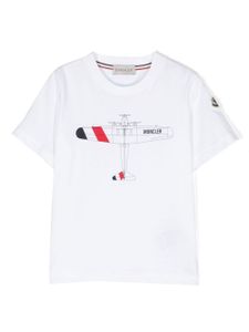 Moncler Enfant t-shirt en coton à imprimé graphique - Blanc