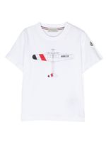 Moncler Enfant t-shirt en coton à imprimé graphique - Blanc - thumbnail