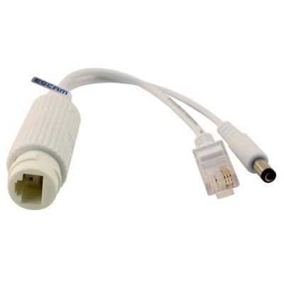 ESCAM POE S2 Data Exchange kabel POE Splitter verbinden met POE switch voor IP-camera's transmissie afstand: 30m(White)