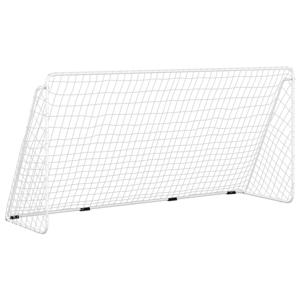 The Living Store Voetbalgoal - Staal - 366 x 122 x 182 cm - Waterbestendig