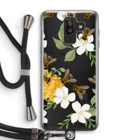 No flowers without bees: Samsung Galaxy J8 (2018) Transparant Hoesje met koord