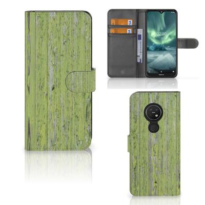 Nokia 7.2 | Nokia 6.2 | Book Style Case | Green Wood