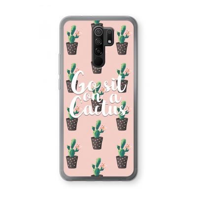 Cactus quote: Xiaomi Redmi 9 Transparant Hoesje