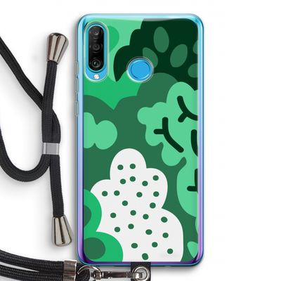 Bushes: Huawei P30 Lite Transparant Hoesje met koord