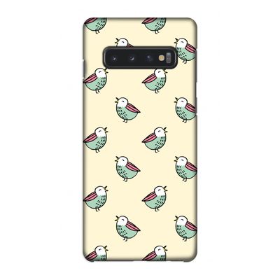 Vogeltjes: Samsung Galaxy S10 4G Volledig Geprint Hoesje