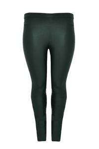Yoek Leren legging full stretch | Groen | Maat 40