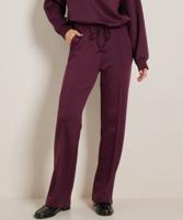 uni wide fit broek met naad