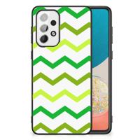 Samsung Galaxy A73 Back Case Zigzag Groen Samsung Galaxy A73 Back Case Zigzag Groen
