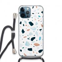 Terrazzo N°13: iPhone 13 Pro Max Transparant Hoesje met koord