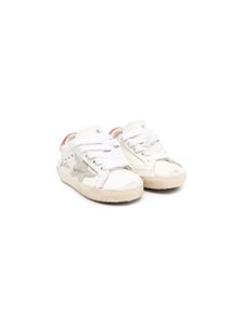 Golden Goose Kids baskets à logo - Blanc