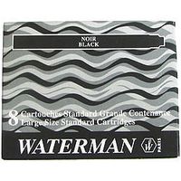 Waterman inktpatronen Standard zwart, pak van 8 stuks - thumbnail