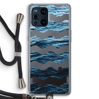 Oceaan: Oppo Find X3 Transparant Hoesje met koord