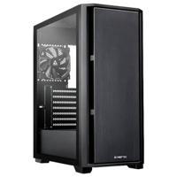Chieftec AS-02B-TG-OP Midi-tower PC-behuizing Zwart 1 voorgeïnstalleerde ventilator, Zijvenster