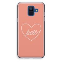 Best heart: Samsung Galaxy A6 (2018) Transparant Hoesje