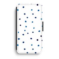 Blauwe stippen: iPhone XR Flip Hoesje