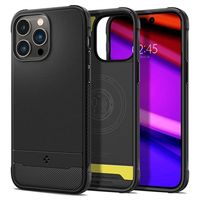 Spigen Rugged Armor Mag iPhone 14 Pro TPU Hoesje - Zwart