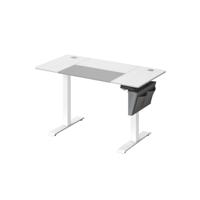 In hoogte verstelbaar bureau met geheugenfunctie, Basis wit + duifgrijs / 60 x 120 cm