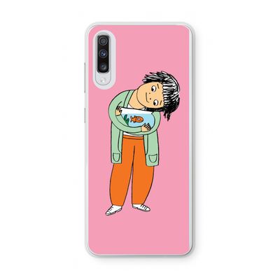Visknuffel: Samsung Galaxy A70 Transparant Hoesje
