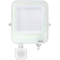 LED Bouwlamp met Bewegingssensor 30W - Helder Wit 6500K - IP65 Waterdicht
