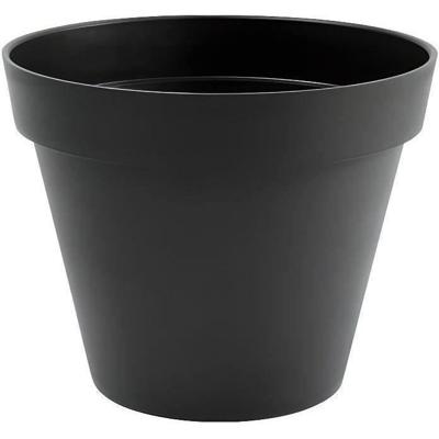 EDA Toscaanse ronde bloempot - Ø 48 x H 40 cm - 43 L - Antracietgrijs