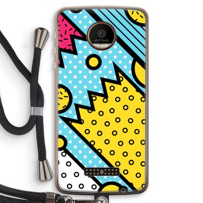Pop Art #1: Motorola Moto Z Force Transparant Hoesje met koord