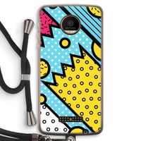 Pop Art #1: Motorola Moto Z Force Transparant Hoesje met koord