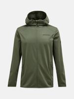 Peak Performance Light Zip Hood Fleece Heren Pine Needle XL