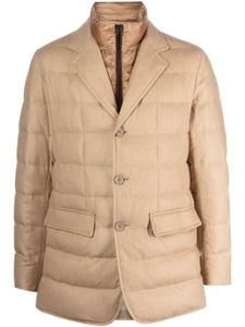 Herno spread-collar padded jacket - Tons neutres