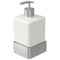 Zeepdispenser Haceka Aline Brushed 7,4x15,4 cm Aluminium Geborsteld Zilver