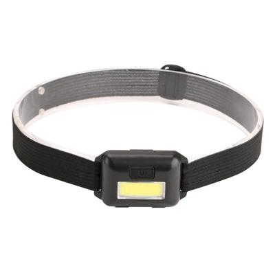 2 PC's Mini COB LED koplamp verstelbare Camping fakkel Lamp Light met 3 Modes(Black)