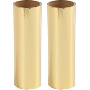 2x rollen gouden hobby transfer folie 50 cm knutselmateriaal