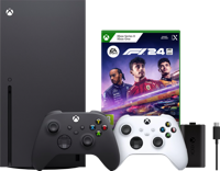 Xbox Series X + F1 24 + Tweede Controller Wit + Play & Charge Kit - thumbnail