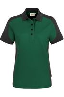 HAKRO 239 Regular Fit Dames Poloshirt groen/antraciet, Effen - thumbnail