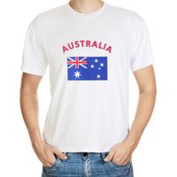 Wit heren t-shirt Australie 2XL  - - thumbnail