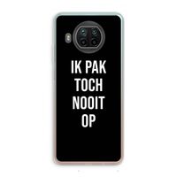 Ik pak nooit op - Zwart: Xiaomi Mi 10T Lite 5G Transparant Hoesje