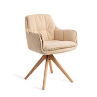 Jesper Home Eetkamerstoel 'Akune' Revolve Oak Natural, kleur Frou Frou