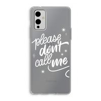 Don't call: OnePlus 9 Transparant Hoesje