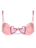 Nensi Dojaka soutien-gorge à détail de cœur - Rose