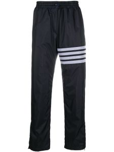 Thom Browne pantalon de jogging droit à détails rayés - Bleu