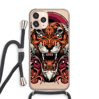 Tiger and Rattlesnakes: iPhone 11 Pro Transparant Hoesje met koord