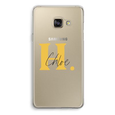 Amber Script: Samsung Galaxy A3 (2016) Transparant Hoesje