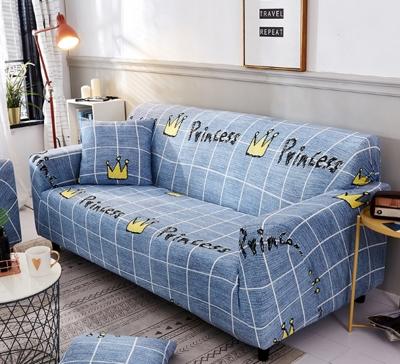 Sofa covers all-inclusive slip-resistente sectionele elastische volledige Bank cover sofa cover en kussensloop specificatie: vier zits + 2 pc's kuss