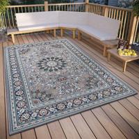 Buitenkleed Kadi Grijs Blauw 240x340 Cm Laagpolig Home Collectie - Dekbed-Discounter.nl