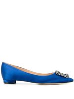 Manolo Blahnik ballerines Hangisi - Bleu