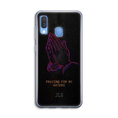Praying For My Haters: Samsung Galaxy A40 Transparant Hoesje