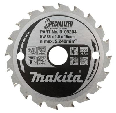 Makita Accessoires Cirkelzaagblad met. 136x20x1,5 30T 0g voor zacht staal - B-10615