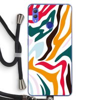 Colored Zebra: Honor Note 10 Transparant Hoesje met koord