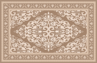 Vinyl vloerkleed oosters ontwerp beige